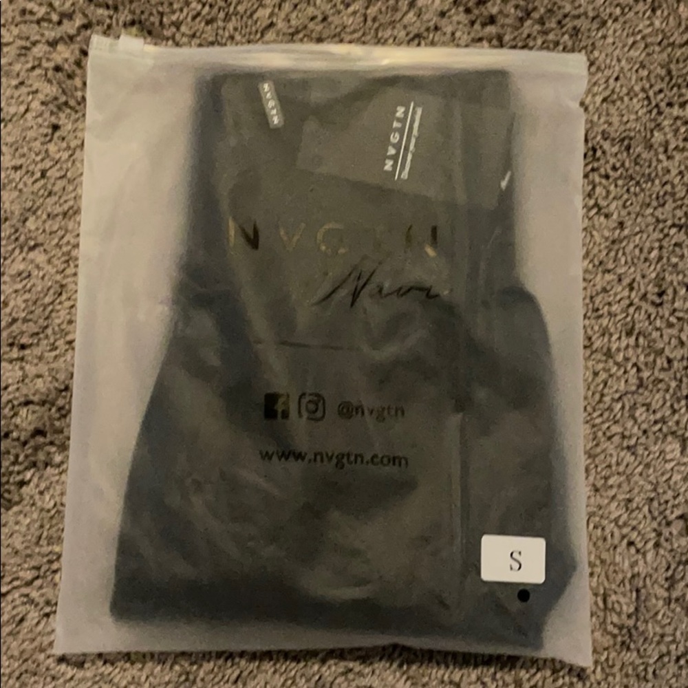 NVGTN Black Solid Seamless Leggings (S)